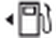 Low fuel level warning lamp icon