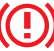 Braking warning lamp icon