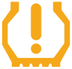 Under-inflation warning lamp icon