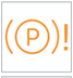 Malfunction (with electric parking brake) warning lamp icon