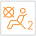 Front passenger airbag (OFF) warning lamp icon