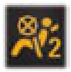 Passenger air bag disarmed indicator light * warning lamp icon