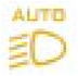 Automatic lighting warning lamp icon