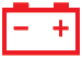 Battery charge warning lamp icon