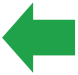 Left-hand direction indicator warning lamp icon