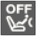 Passenger air bag disarming warning light warning lamp icon