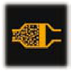 Particle emission filter saturation warning lamp (Diesel engine) warning lamp icon