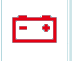 Battery charge warning lamp icon