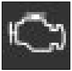 Engine diagnostics warning light warning lamp icon