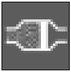 Clogging of the particulate emission filter warning light (diesel engine) warning lamp icon