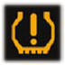 Under-inflation tyre warning lamp warning lamp icon