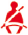 Seat belt warning lamp warning lamp icon