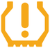 Under-inflation warning lamp icon