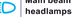 Main beam headlamps warning lamp icon