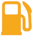 Low fuel level warning lamp icon