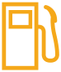 Low fuel level warning lamp icon