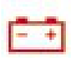 Battery charge warning lamp icon