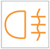 Rear foglights warning lamp icon
