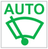 Automatic wiping warning lamp icon
