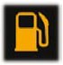 Low fuel warning lamp warning lamp icon