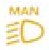 Automatic lighting warning lamp icon