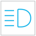 Blue warning/indicator lights Main beam headlights warning lamp icon