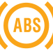 Anti-lock Braking System (ABS) warning lamp icon