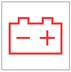 12 V battery charge warning lamp icon