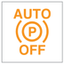 Automatic functions deactivated (electric parking brake) warning lamp icon