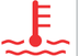 Maximum coolant temperature warning lamp icon