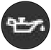 Engine oil pressure and temperature warning light warning lamp icon