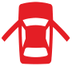 Door(s) open / Boot open warning lamp icon