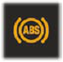 Anti-lock braking system warning lamp (ABS) warning lamp icon