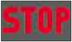 Central STOP warning light warning lamp icon