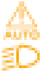Automatic switching of the lights warning lamp icon