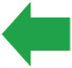 Left-hand direction indicato r warning lamp icon