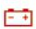 Battery charge warning lamp icon