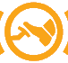 Foot on the brake pedal warning lamp icon