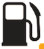 Low fuel level warning lamp icon
