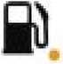 Low fuel level warning lamp icon