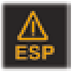 Electronic stability programme warning light (ESP/ASR) warning lamp icon