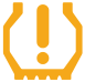 Under-inflation warning lamp icon
